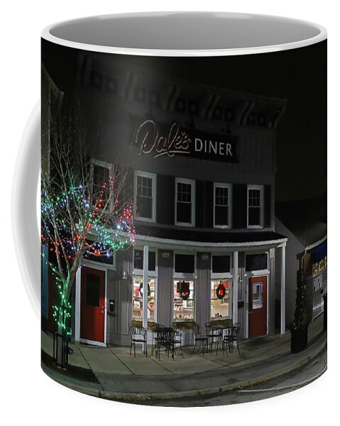 Waterville Ohio Coffee Mug featuring the photograph Downtown Waterville on Foggy Morning 2894 by Jack Schultz