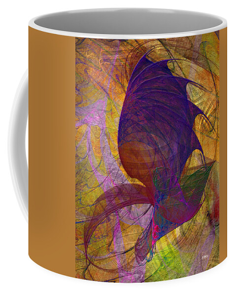 Dragon Wing Coffee Mug featuring the digital art Dragon Wing by Studio B Prints