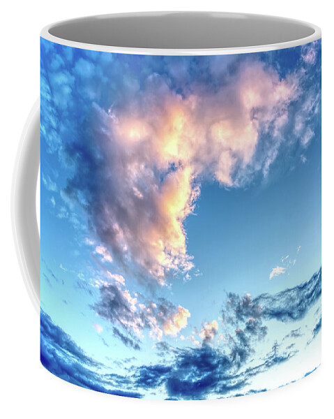 Landscape Coffee Mug featuring the photograph Dramatic Montana Sunrise Cloud by Wes Hunt