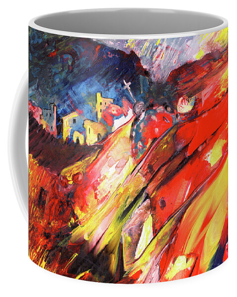 Impression Coffee Mug featuring the painting Dream Village 01 by Miki De Goodaboom