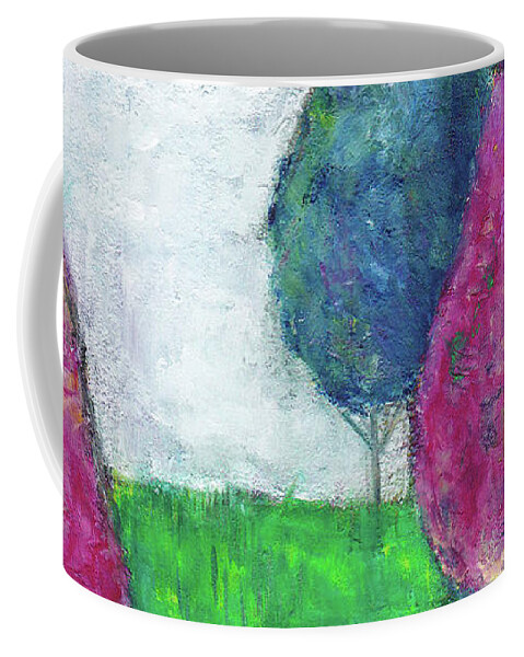Dreamscape Coffee Mug featuring the painting Dreaming in Color by Winona's Sunshyne