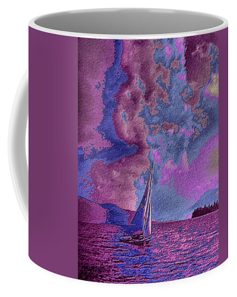 Sail Coffee Mug featuring the digital art Dreaming of Sailing One by Russ Considine