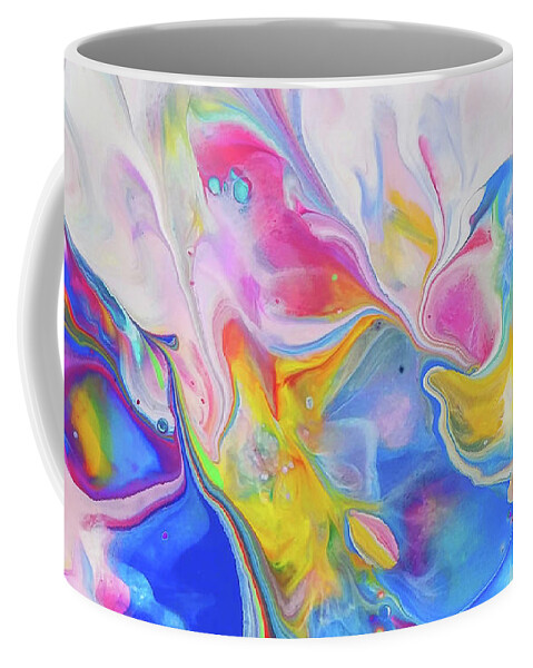 Colorful Coffee Mug featuring the painting Dreams 3 by Deborah Erlandson