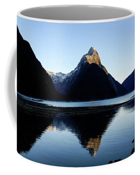 Milford Sound Coffee Mug featuring the photograph Shades Of Winter - Milford Sound, South Island, New Zealand by Earth And Spirit