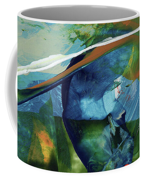 Turquoise Coffee Mug featuring the painting Dreamscape by Diane Maley