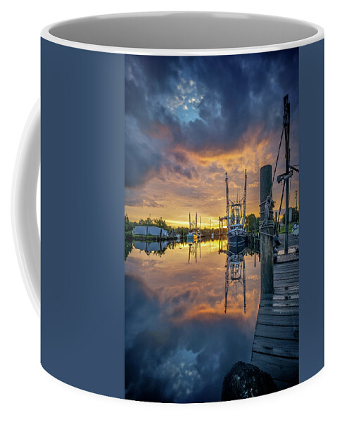 Sunrise Coffee Mug featuring the photograph Dreamy Bayou Sunrise by Brad Boland