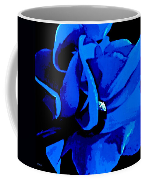 Cyclamen Coffee Mug featuring the photograph Dreamy Blue Cyclamen by VIVA Anderson