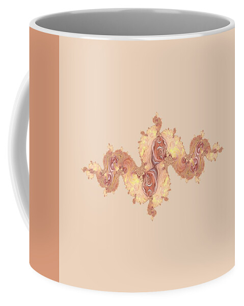 Pouring Coffee Mug featuring the digital art Drops On Flower - Dragon by Themayart