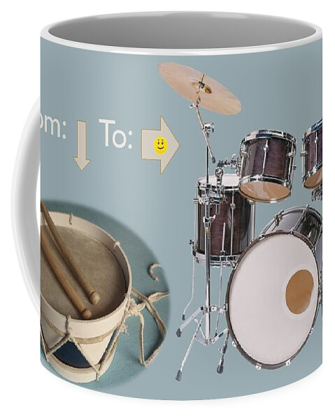 Drums Coffee Mug featuring the photograph Drums From This To This by Nancy Ayanna Wyatt