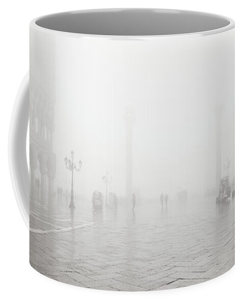 Fog Coffee Mug featuring the photograph Dsc19 - Fog on St. Mark's Square, Venice by Marco Missiaja