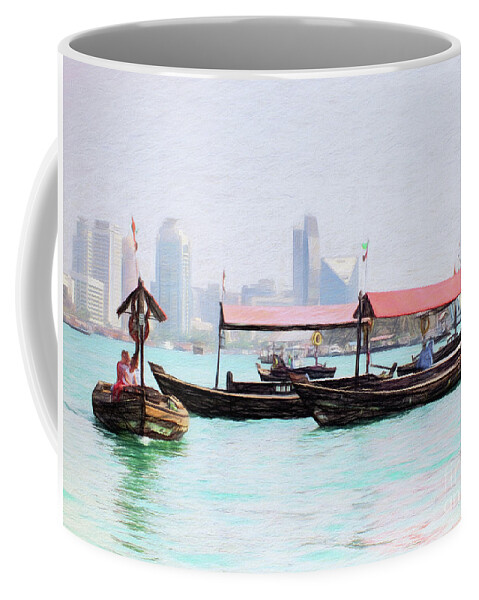 Dubai Coffee Mug featuring the photograph Dubai Creek Nbr.5 by Scott Cameron