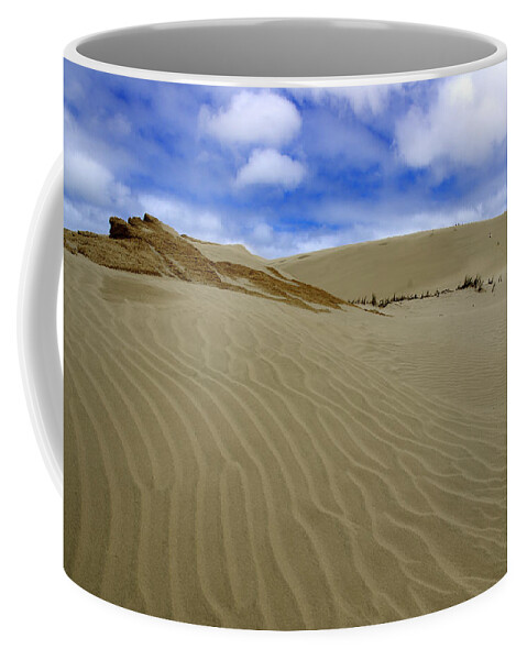 Dunes Coffee Mug featuring the photograph Dunes of The Northland - 90 Mile Beach, New Zealand by Kenneth Lane Smith