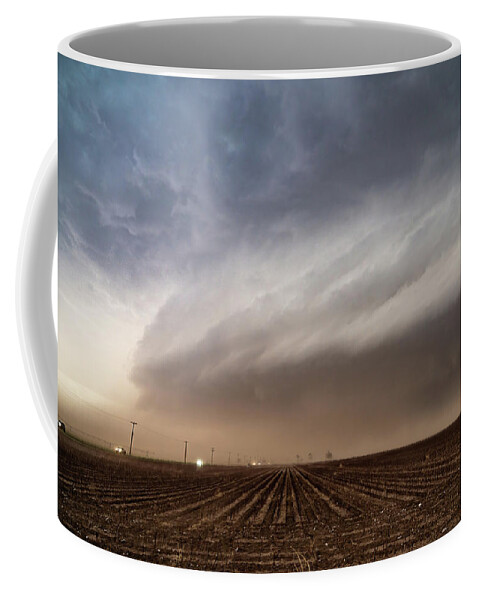 Supercell Coffee Mug featuring the photograph Dusty Supercell Storm by Wesley Aston