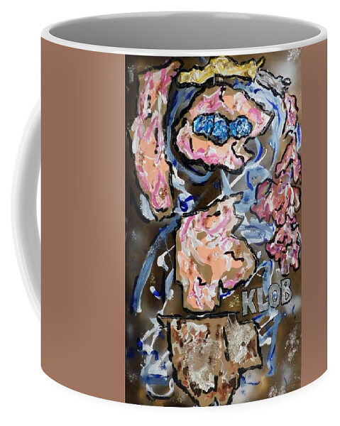 Cave Painter Coffee Mug featuring the mixed media Early Cave Painter - Aurignacian by Kevin OBrien