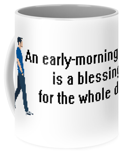 Day Coffee Mug featuring the digital art Early Morning Walk by AM FineArtPrints