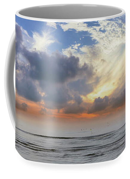 Photography Coffee Mug featuring the photograph Early Spring Sky And Sea Latvia by Aleksandrs Drozdovs