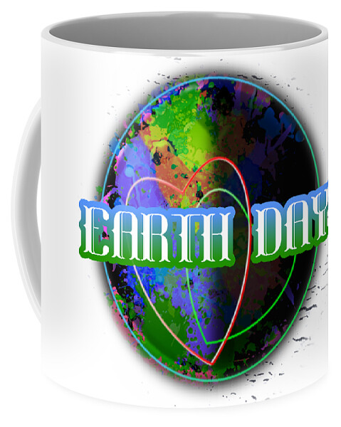 Earth Day Coffee Mug featuring the digital art Earth Day April 22 Holidays Remembrances by Delynn Addams