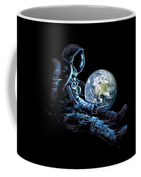 Earth Coffee Mug featuring the digital art Earth Play by Nicebleed