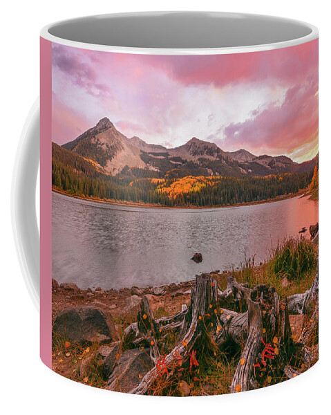Crested Butte Coffee Mug featuring the photograph East Beckwith Sunset by Aaron Spong
