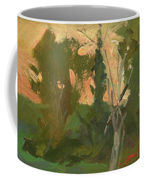Sunset Painting Coffee Mug featuring the painting Eastern Autumn by Betty Jean Billups