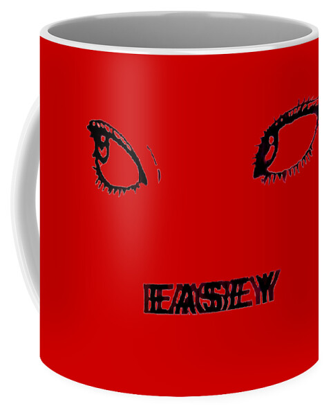 Eyes Coffee Mug featuring the photograph Easy Looking by Worldwide Photography