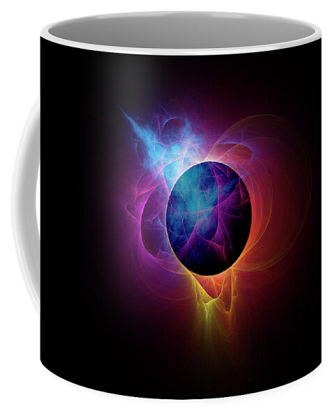 Rick Drent Coffee Mug featuring the digital art Eclipse by Rick Drent