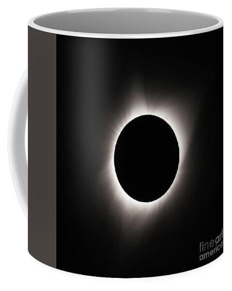 Astrophotography Coffee Mug featuring the photograph Eclipse Totality through a Solar Filter by Nancy Gleason