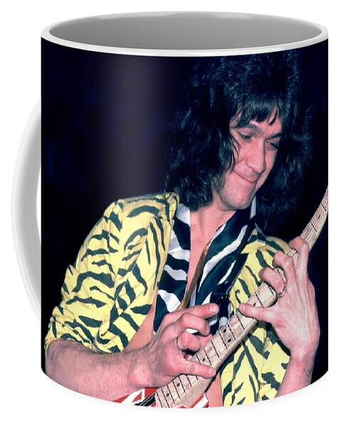 Van Coffee Mug featuring the photograph Eddie Van Halen by Action