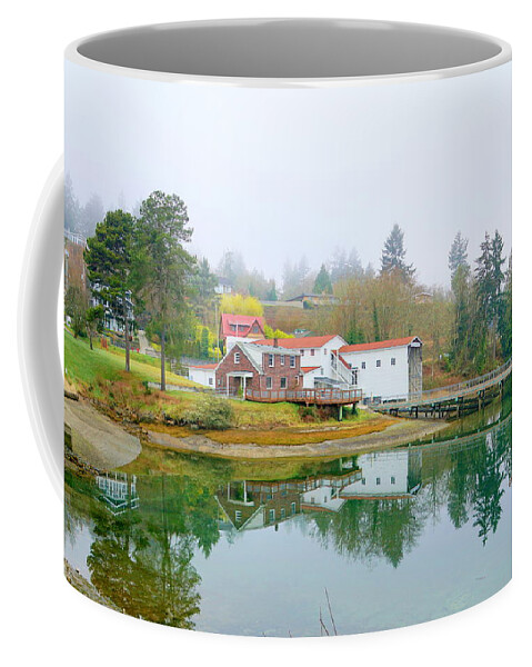 Harbor Coffee Mug featuring the photograph Eddon Boat Park by Bill TALICH