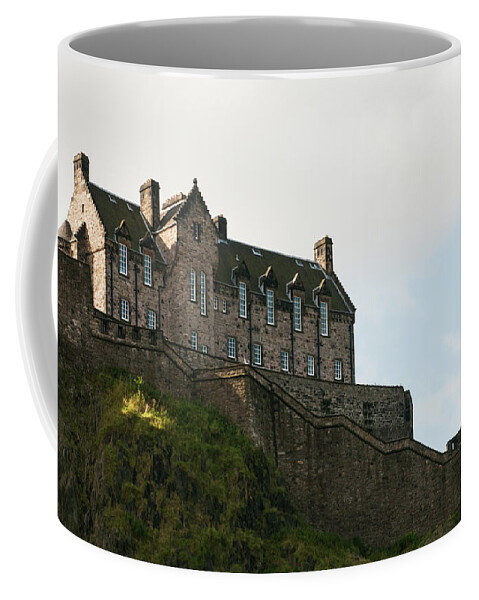 Castle Coffee Mug featuring the photograph Edinburgh Castle landmark in Scotland United Kingdom by Michalakis Ppalis