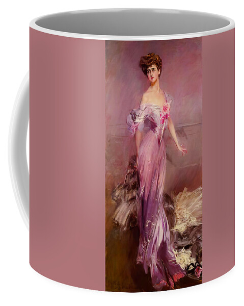 Lady Dressed In Purple Coffee Mug featuring the photograph Edwardian Lady In Purple by Unknown Artist