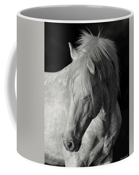 Stallion Coffee Mug featuring the photograph Elder Stallion. by Paul Martin