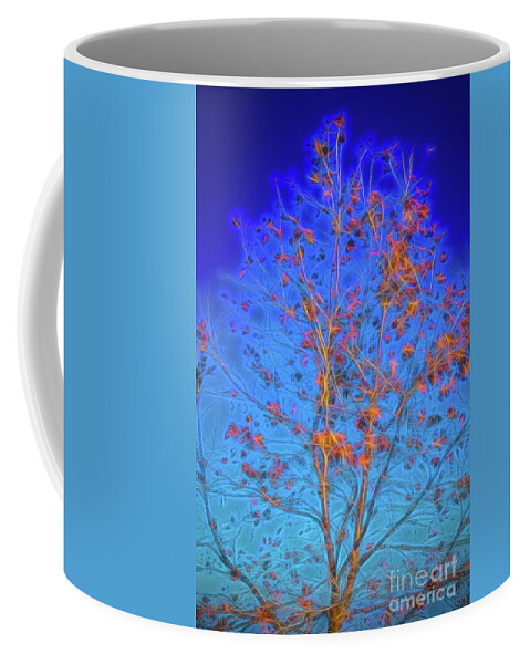 Trees Coffee Mug featuring the photograph Electrified Tree by Roslyn Wilkins