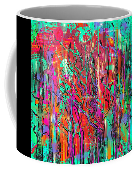 Landscape Coffee Mug featuring the digital art Electromagnetic by Angela Weddle