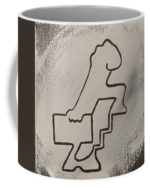 Skredch Coffee Mug featuring the mixed media Elevator by Eduard Meinema