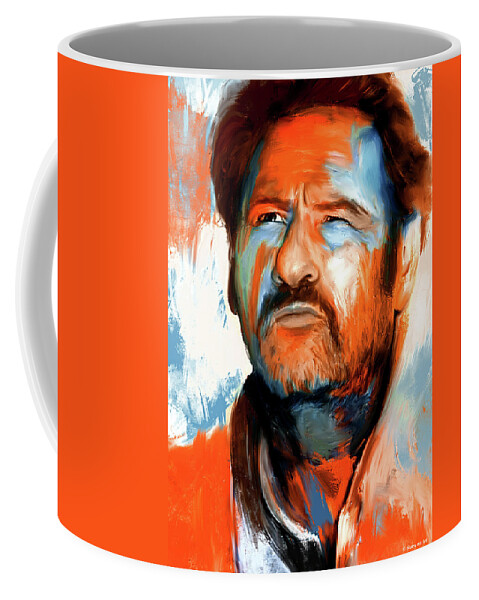 Eli Coffee Mug featuring the painting Eli Wallach 2 by Stars on Art
