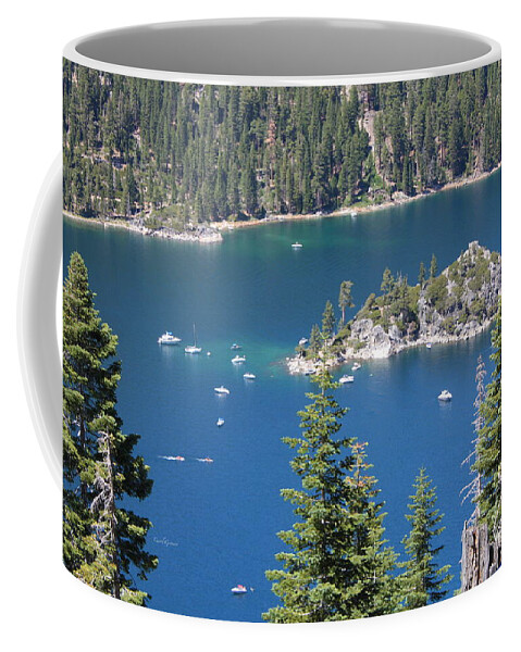 California Coffee Mug featuring the photograph Emerald Bay by Carol Groenen