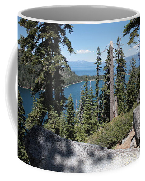 Lake Tahoe Coffee Mug featuring the photograph Emerald Bay Vista by Carol Groenen