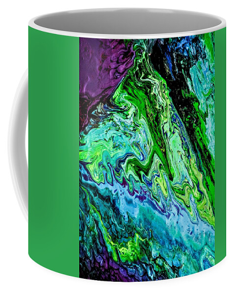 Emerald Coffee Mug featuring the painting Emerald Isle by Anna Adams