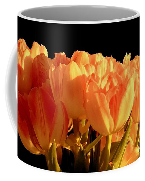 Viva Coffee Mug featuring the photograph Emilie's Tulips - Unframed by VIVA Anderson