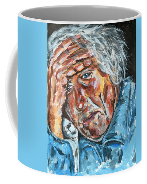 Man Coffee Mug featuring the painting Emotion by Mark Ross
