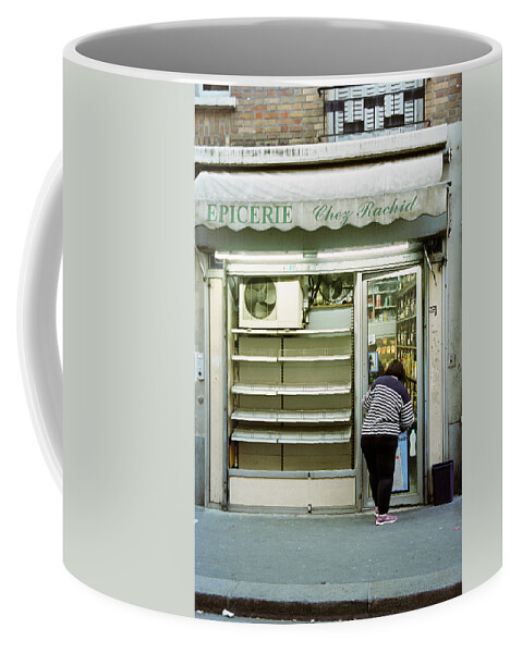 Store Coffee Mug featuring the photograph Empty epicerie by Barthelemy De Mazenod