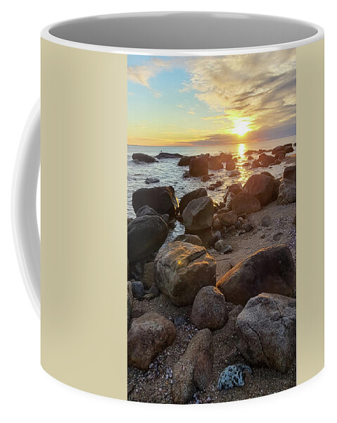 Enbouldered Sunset Coffee Mug featuring the photograph Enbouldered Sunset by Christina McGoran