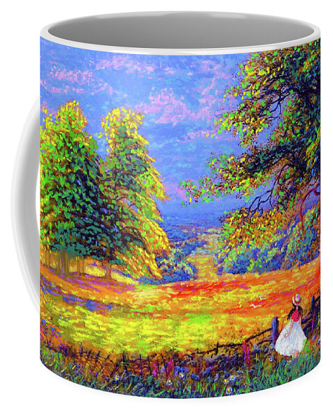 Floral Coffee Mug featuring the painting Enchanted Afternoon by Jane Small