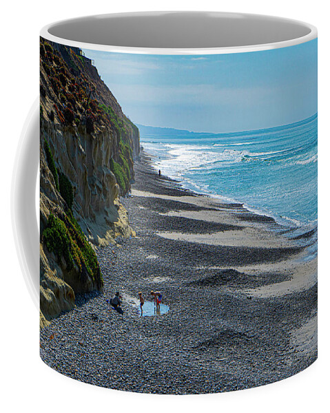 Encinitas Coffee Mug featuring the photograph Encinitas Beach near San Diego by Matthew Bamberg