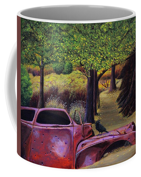 Kim Mcclinton Coffee Mug featuring the painting End of the Road by Kim McClinton