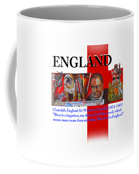 Patriot Art Coffee Mug featuring the digital art England by Patriot art John Palliser
