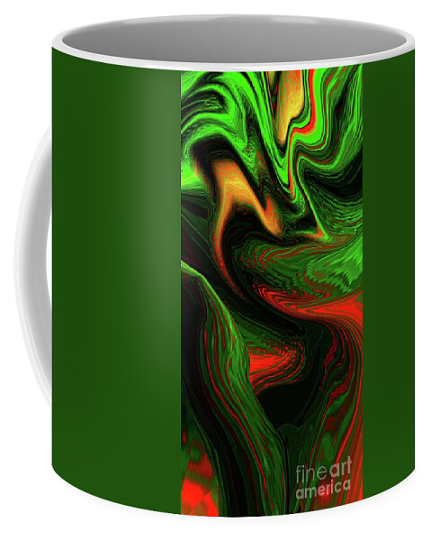 Orange Coffee Mug featuring the digital art Entangled Lives by Glenn Hernandez