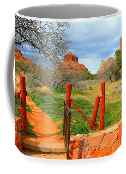 Arizona Coffee Mug featuring the photograph Enter Red Rock Country by Miles Stites