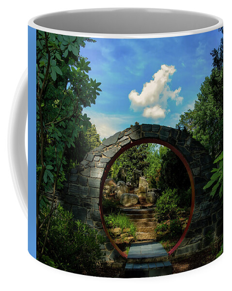 Garden Coffee Mug featuring the photograph Entering the Garden Gate by Flees Photos